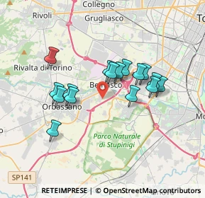 Mappa Via Giacomo Leopardi, 10092 Beinasco TO, Italia (2.9925)