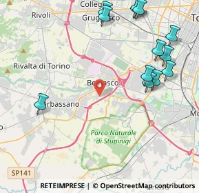 Mappa Via Giacomo Leopardi, 10092 Beinasco TO, Italia (5.39615)