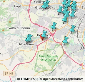Mappa Via Giacomo Leopardi, 10092 Beinasco TO, Italia (5.25778)