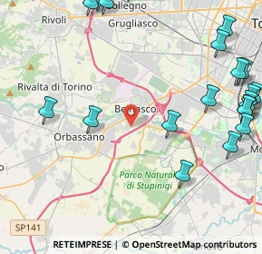 Mappa Via Giacomo Leopardi, 10092 Beinasco TO, Italia (6.0685)