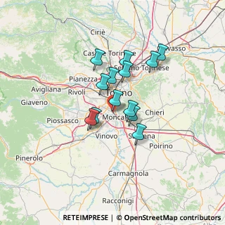 Mappa Via Alessandro Manzoni, 10024 Moncalieri TO, Italia (9.87538)
