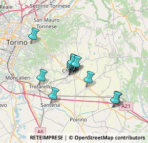 Mappa Via Don Carlo Gnocchi, 10023 Chieri TO, Italia (4.66)