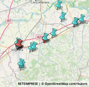 Mappa Via Bussolino, 27045 Casteggio PV, Italia (9.149)