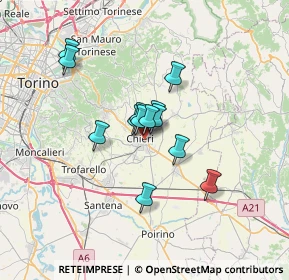 Mappa Via Avezzana, 10023 Chieri TO, Italia (4.72154)