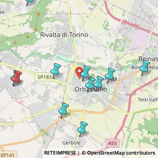 Mappa Via Fratelli Bandiera, 10043 Orbassano TO, Italia (2.40727)