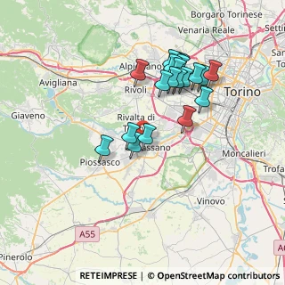 Mappa Via Fratelli Bandiera, 10043 Orbassano TO, Italia (6.712)