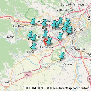 Mappa Via Fratelli Bandiera, 10043 Orbassano TO, Italia (6.642)
