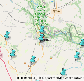 Mappa 15048 Valenza AL, Italia (5.51909)