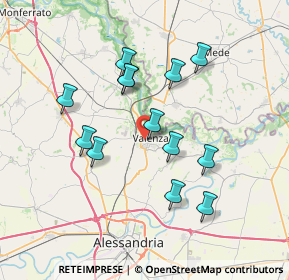 Mappa 15048 Valenza AL, Italia (6.63538)