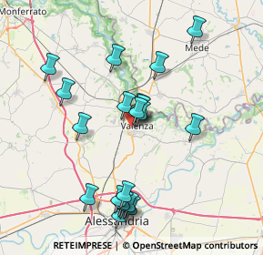 Mappa 15048 Valenza AL, Italia (7.5655)