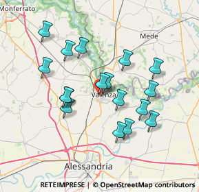 Mappa 15048 Valenza AL, Italia (6.69412)