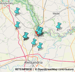 Mappa 15048 Valenza AL, Italia (5.12417)