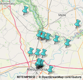 Mappa 15048 Valenza AL, Italia (8.8345)