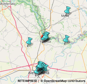 Mappa 15048 Valenza AL, Italia (8.7175)