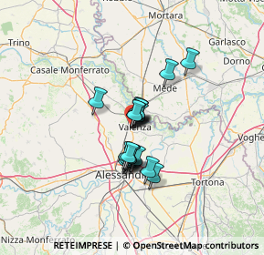 Mappa 15048 Valenza AL, Italia (8.4605)