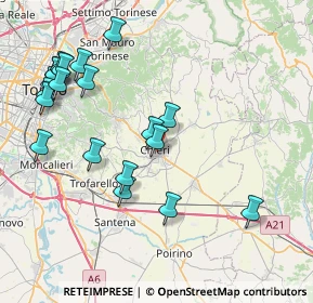 Mappa Via Carlo Alberto, 10023 Chieri TO, Italia (9.057)