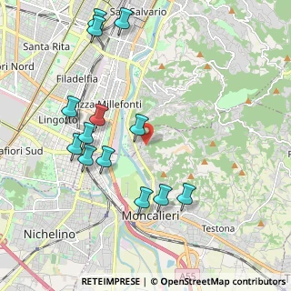 Mappa Strada Cesare Ferrero di Cambiano, 10024 Moncalieri TO, Italia (2.22)