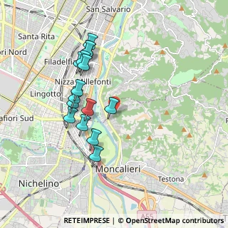 Mappa Strada Cesare Ferrero di Cambiano, 10024 Moncalieri TO, Italia (1.76733)