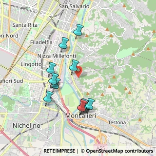 Mappa Strada Cesare Ferrero di Cambiano, 10024 Moncalieri TO, Italia (1.78923)