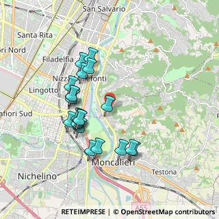 Mappa Strada Cesare Ferrero di Cambiano, 10024 Moncalieri TO, Italia (1.7235)