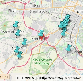 Mappa 10092 Beinasco TO, Italia (4.58733)