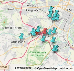 Mappa 10092 Beinasco TO, Italia (3.33389)