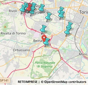 Mappa 10092 Beinasco TO, Italia (4.788)