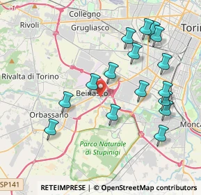 Mappa 10092 Beinasco TO, Italia (4.11813)