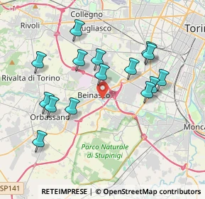 Mappa 10092 Beinasco TO, Italia (3.79467)