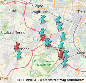 Mappa 10092 Beinasco TO, Italia (3.64615)