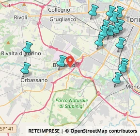 Mappa 10092 Beinasco TO, Italia (5.38647)