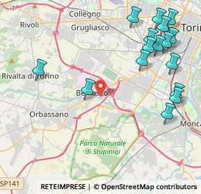 Mappa 10092 Beinasco TO, Italia (5.38875)