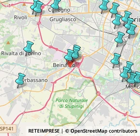 Mappa 10092 Beinasco TO, Italia (5.707)