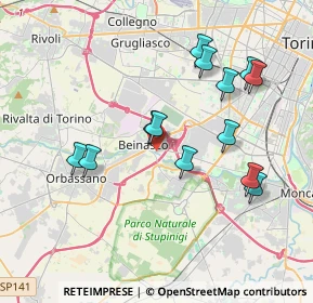 Mappa 10092 Beinasco TO, Italia (3.71154)