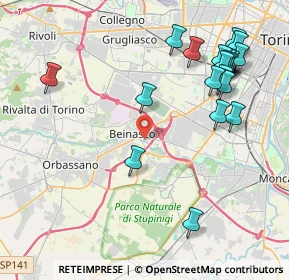 Mappa 10092 Beinasco TO, Italia (4.812)