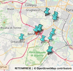 Mappa 10092 Beinasco TO, Italia (3.37824)