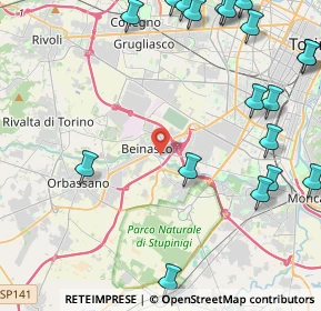 Mappa 10092 Beinasco TO, Italia (6.2285)
