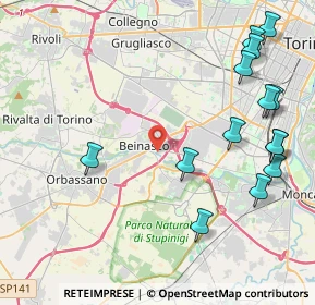 Mappa 10092 Beinasco TO, Italia (5.20857)