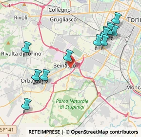 Mappa 10092 Beinasco TO, Italia (4.61143)
