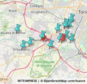 Mappa 10092 Beinasco TO, Italia (3.66429)