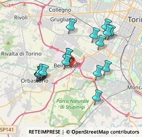 Mappa 10092 Beinasco TO, Italia (3.515)