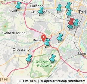 Mappa 10092 Beinasco TO, Italia (4.99583)