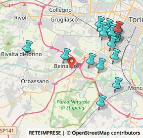 Mappa 10092 Beinasco TO, Italia (4.65158)