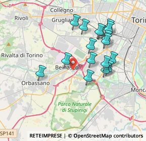 Mappa 10092 Beinasco TO, Italia (3.55471)