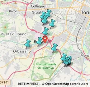 Mappa 10092 Beinasco TO, Italia (3.665)