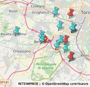Mappa 10092 Beinasco TO, Italia (3.88333)