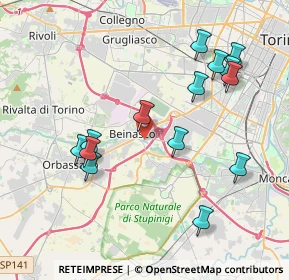 Mappa 10092 Beinasco TO, Italia (4.12643)