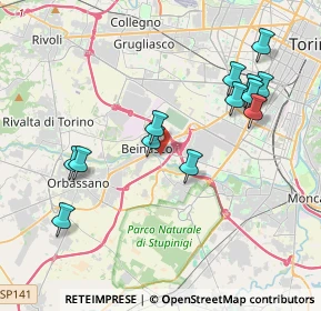 Mappa 10092 Beinasco TO, Italia (4.02308)
