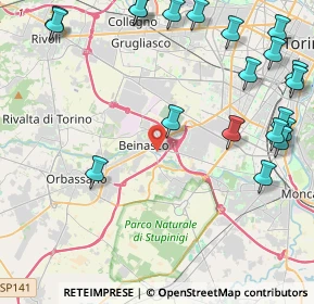 Mappa 10092 Beinasco TO, Italia (5.8765)