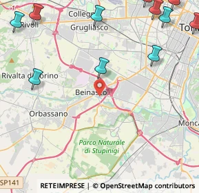 Mappa 10092 Beinasco TO, Italia (6.82167)